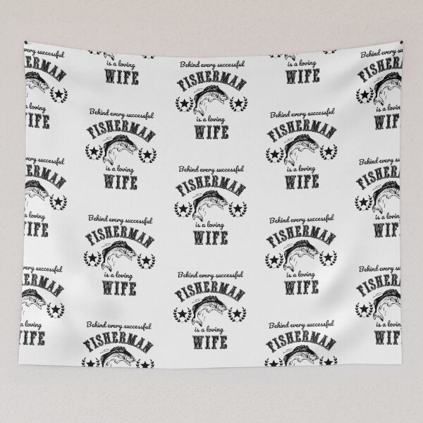 Item preview, Funny Fishing Husband Wife Saying Design designed and sold by DesignsVault.