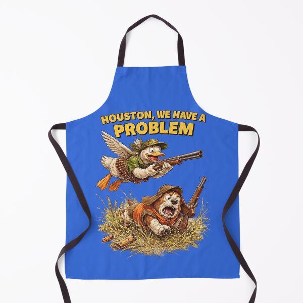 Item preview, Duck Hunter Houston We Have a Problem Sticker – Funny Role Reversal Animal Art designed and sold by Felixuss.