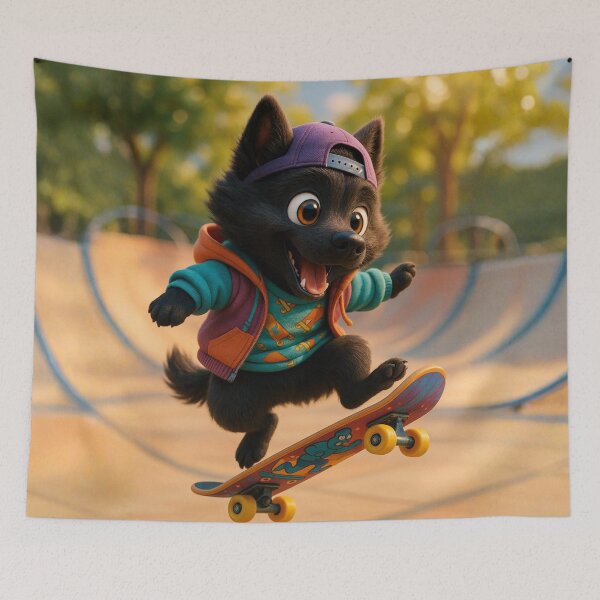 Item preview, Skater Schipperke  designed and sold by Sillytoe.