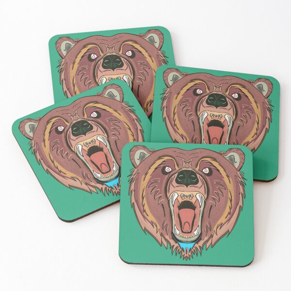 Item preview, Neo-Traditional Grizzly Bear designed and sold by Eighty8ArtCo.