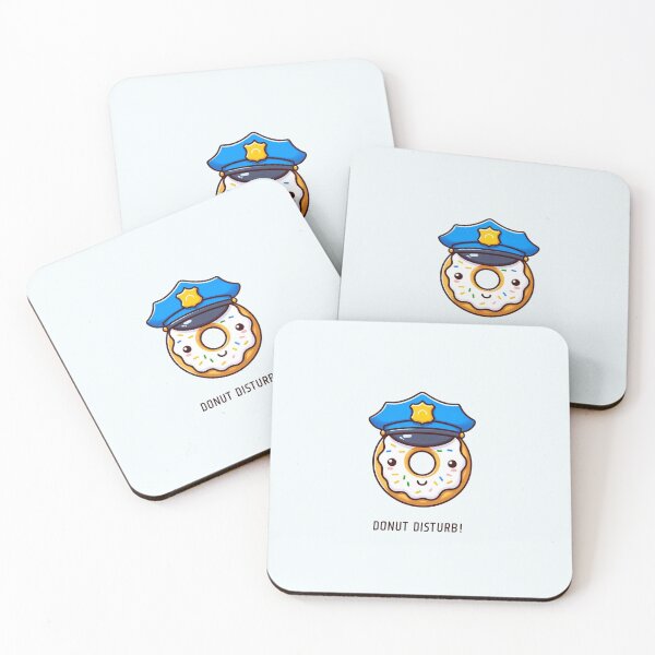 Item preview, Police Donut Funny – Donut Disturb Cartoon designed and sold by astersgraphics.