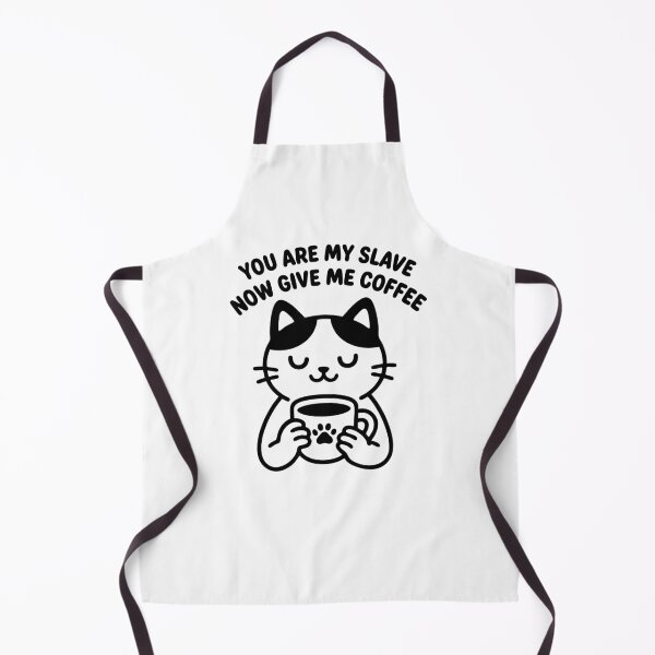 Item preview, You Are My Slave Now Give Me Coffee Funny Cat Sticker | Cute Grumpy Cat Coffee Lover Gift designed and sold by GinColorist.