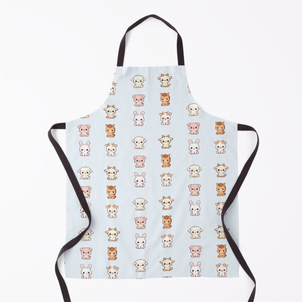 Item preview, Kawaii farm animals sticker sheet, cute chibi friends pack designed and sold by susybetty.