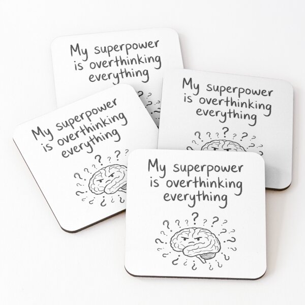 Item preview, My super power is overthinking designed and sold by The Timeless Inkwell.
