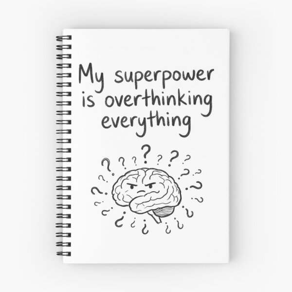 Item preview, My super power is overthinking designed and sold by The Timeless Inkwell.