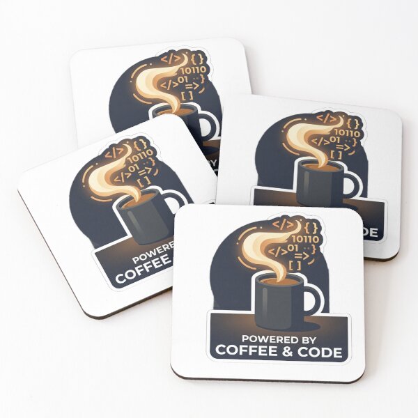 Item preview, Coffee & Code Developer Fuel: Black Mug Vector Sticker Design" designed and sold by WorkVibe Studio.