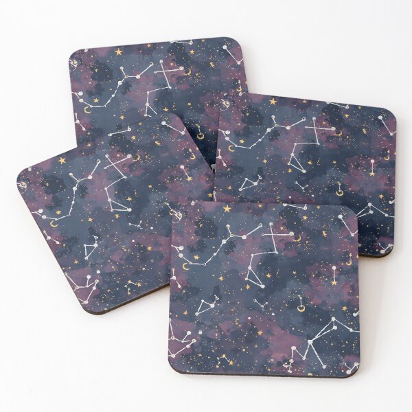 Item preview, Celestial Dreams Moons and Stars Pattern designed and sold by UrsaNorthDesigns.
