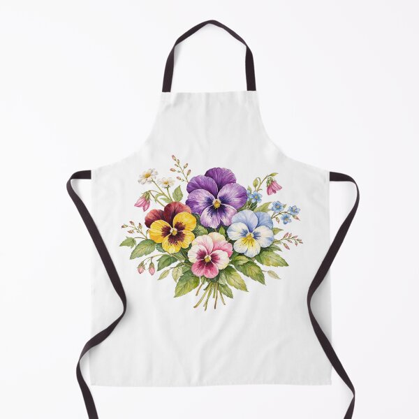 Item preview, Watercolor Pansy Flowers Bouquet designed and sold by silviaol.