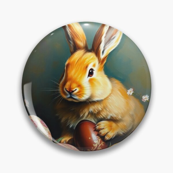 Item preview, Easter Bunny with eggs. designed and sold by oldMastersofart.
