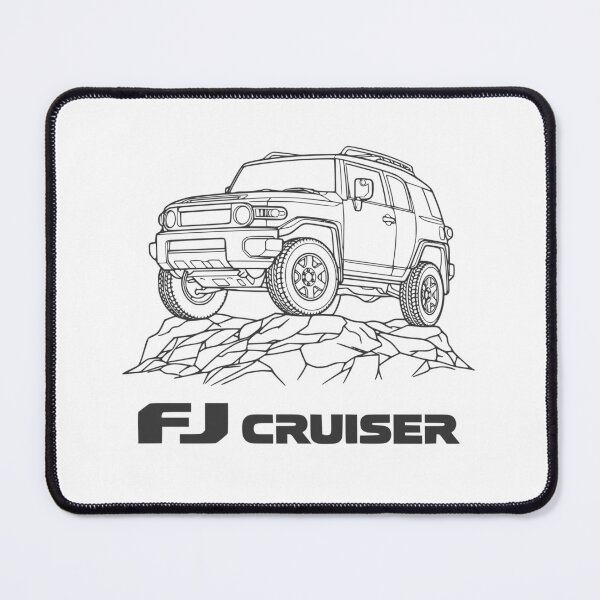 Item preview, FJ Cruiser line art Rock Stock - Black designed and sold by Off-Road-Zone.