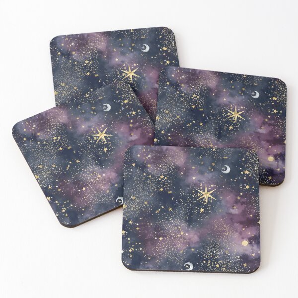 Item preview, Celestial Dreams Moons and Stars Pattern designed and sold by UrsaNorthDesigns.