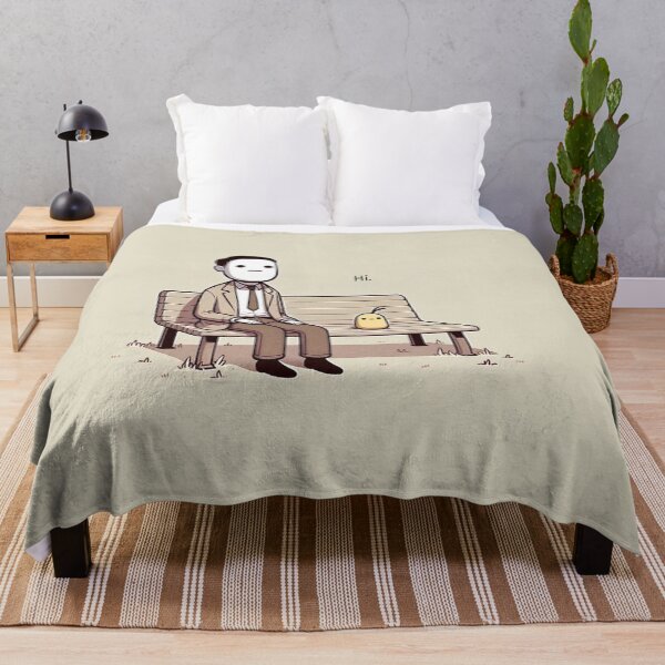 Item preview, Awkward Silence Bench Meme Introvert Minimal Humor designed and sold by astersgraphics.