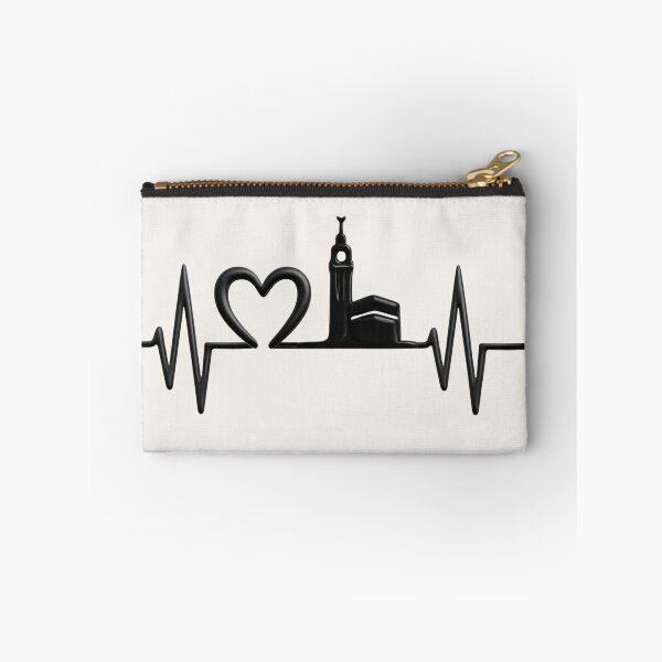 Artikelvorschau, Mekka-Herzschlag – Islamische EKG-Linie mit Kaaba-Design entworfen und verkauft von D-Islamic.