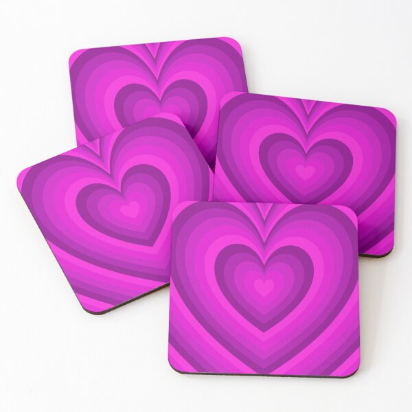 Item preview, Dark Magenta Monochromatic Retro Hearts Pattern designed and sold by Aesthetic Crew.