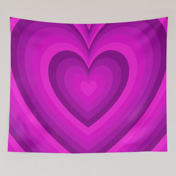Item preview, Dark Magenta Monochromatic Retro Hearts Pattern designed and sold by Aesthetic Crew.