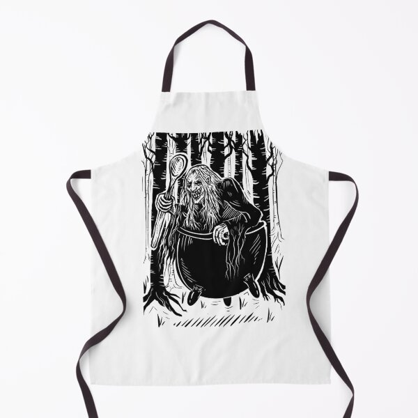 Item preview, Baba Yaga woodcut digital design designed and sold by Magpye.