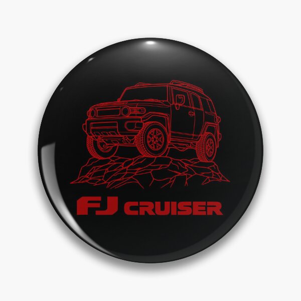 Item preview, FJ Cruiser line art Rock Stock - Red  designed and sold by Off-Road-Zone.