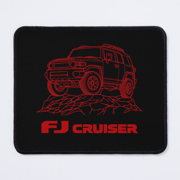 Item preview, FJ Cruiser line art Rock Stock - Red designed and sold by Off-Road-Zone.