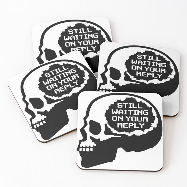 Item preview, Still Waiting on Your Reply Skull Design designed and sold by Skulls & Calaveras.