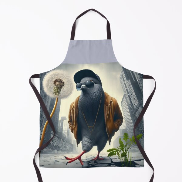 Item preview, Cool Pigeon Energy – Urban Bird with Attitude designed and sold by EmeraldeaArt.