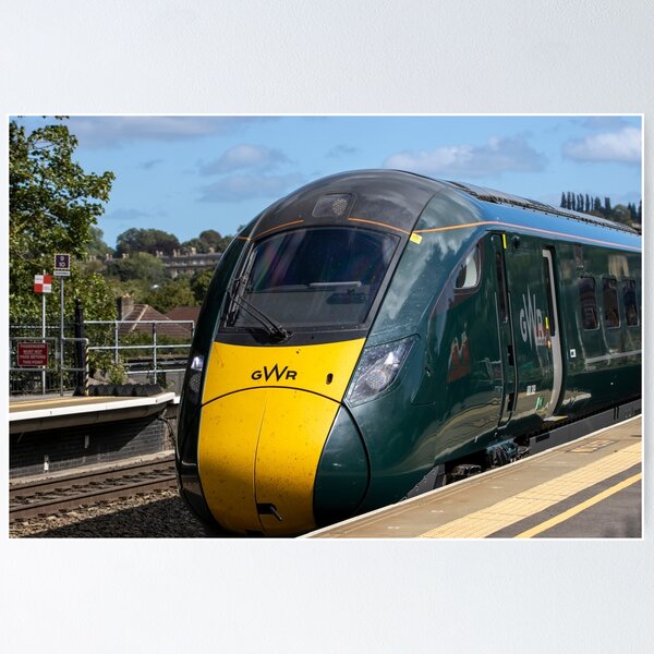 Item preview, GWR train No: 800309, arriving on platform 1 at Bath Spa Railway Station. designed and sold by DroneUk.