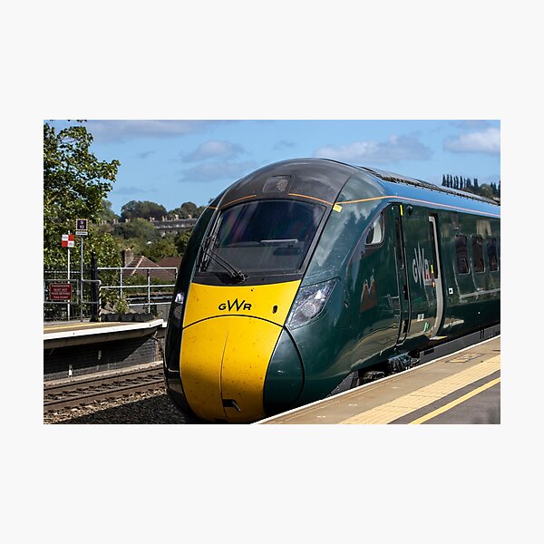 Item preview, GWR train No: 800309, arriving on platform 1 at Bath Spa Railway Station. designed and sold by DroneUk.