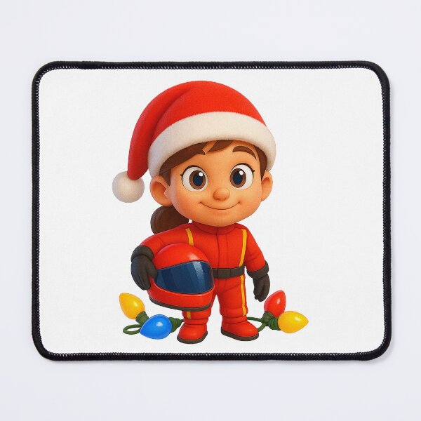 Item preview, Christmas F1 Driver Girl designed and sold by Sillytoe.