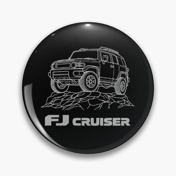 Item preview, FJ Cruiser line art Rock Stock - White designed and sold by Off-Road-Zone.