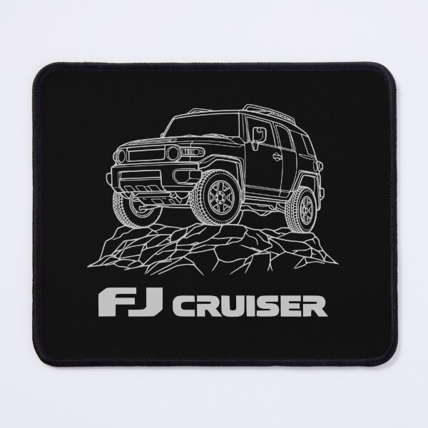 Item preview, FJ Cruiser line art Rock Stock - White designed and sold by Off-Road-Zone.