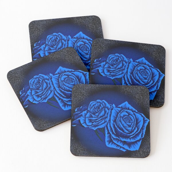 Item preview, Blue Roses on Dark Background designed and sold by Stacey's unpromised.