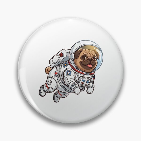 Item preview, Cute Pug Astronaut Floating in Outer Space designed and sold by Kvarny.