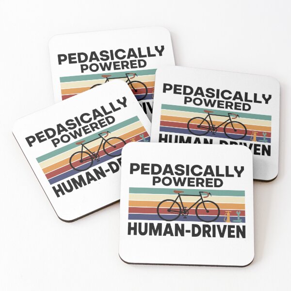Item preview, Pedasically Powered Human Driven Vintage Bicycle Retro Sunset Graphic designed and sold by axiksa10.