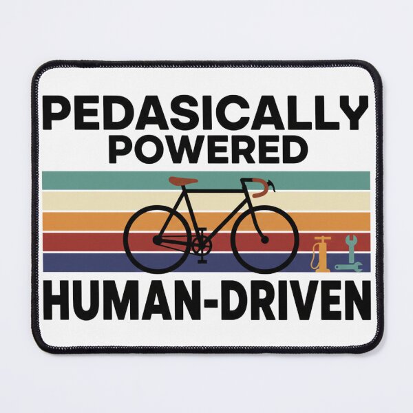 Item preview, Pedasically Powered Human Driven Vintage Bicycle Retro Sunset Graphic designed and sold by axiksa10.
