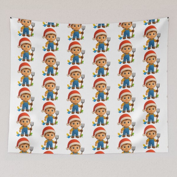 Item preview, Niño granjero navideño designed and sold by Sillytoe.