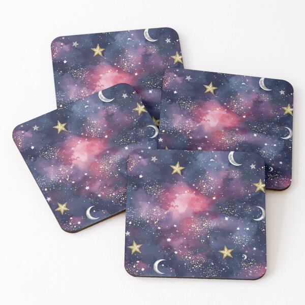 Item preview, Celestial Dreams Moons and Stars Pattern designed and sold by UrsaNorthDesigns.