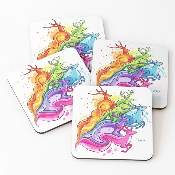 Item preview, Colorfull deers designed and sold by Svamptant.