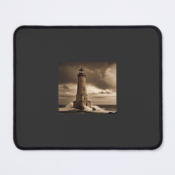 Item preview, Sepia lighthouse designed and sold by OldSaltCo.