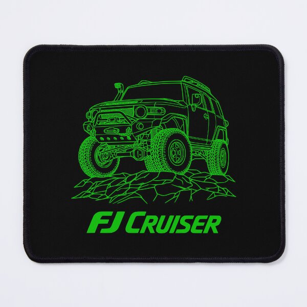 Item preview, FJ Cruiser line art Rock Lifted- Green designed and sold by Off-Road-Zone.