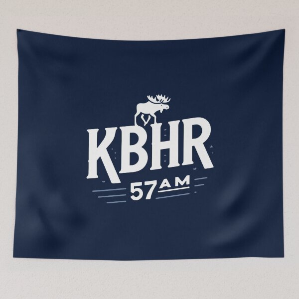 Item preview, KBHR 57 AM Alaska Radio Vintage Moose Shirt designed and sold by astersgraphics.