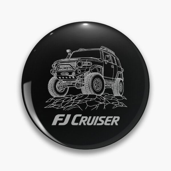 Item preview, FJ Cruiser line art Rock Lifted - White designed and sold by Off-Road-Zone.