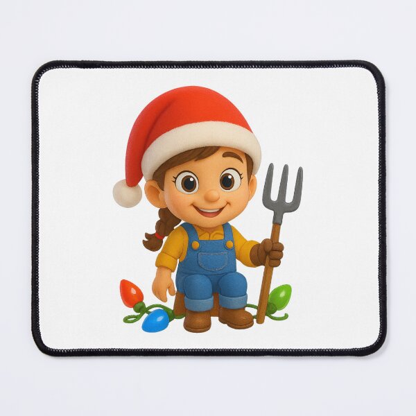 Item preview, Christmas Farmer Girl designed and sold by Sillytoe.