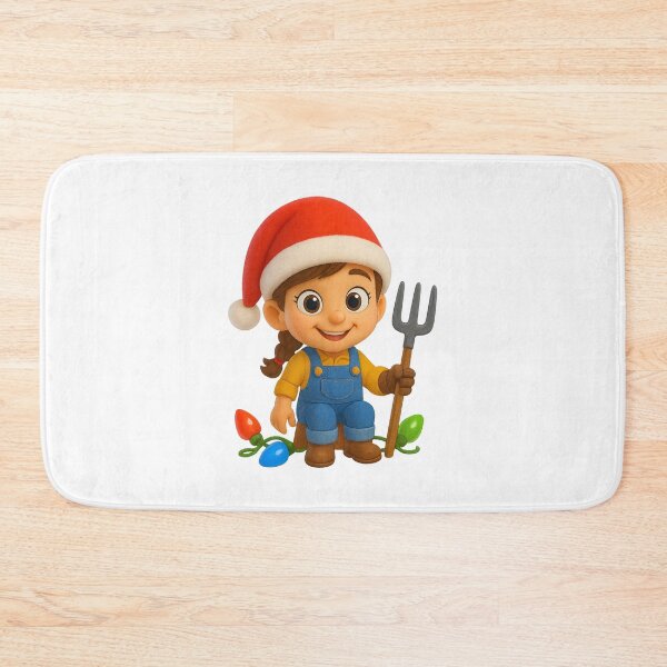 Item preview, Christmas Farmer Girl  designed and sold by Sillytoe.