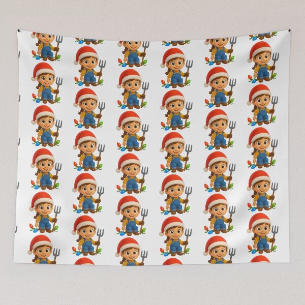 Item preview, Christmas Farmer Girl  designed and sold by Sillytoe.