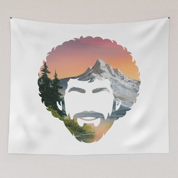 Item preview, Bob Ross Silhouette: Alpine Sunset designed and sold by muskitt.