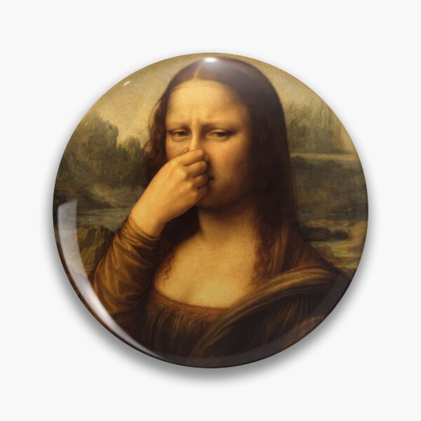 Item preview, Mona Lisa Smells Something Awful - Funny Renaissance Parody designed and sold by SHHCreations.