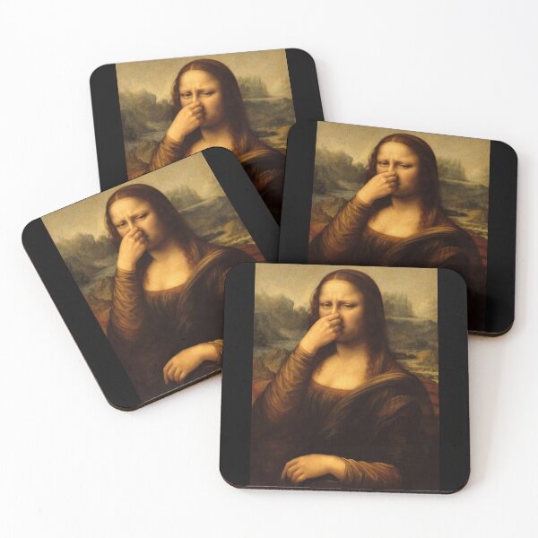 Item preview, Mona Lisa Smells Something Awful - Funny Renaissance Parody designed and sold by SHHCreations.