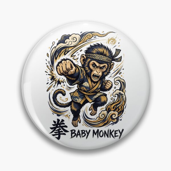 Item preview, Kung Fu Monkey Punching Power Art designed and sold by zbox1.