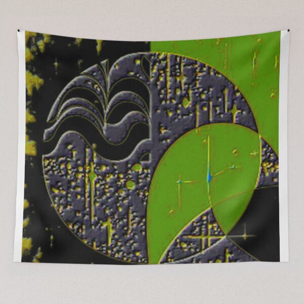 Item preview, part abstract dark fluorescence 1.1 colorful geometric abstract distressed art designed and sold by SmashingDeals.