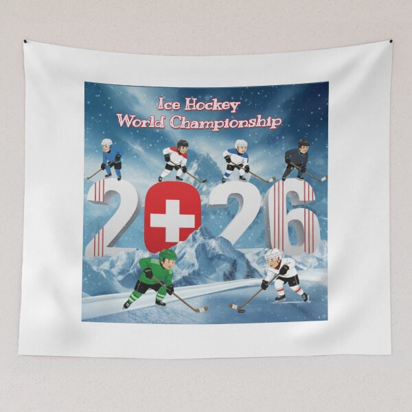 Item preview, Switzerland 2026 Ice Hockey – Puck, Sticks & Glory #hockey #swiss flag #worldchampionship designed and sold by Fanybany.