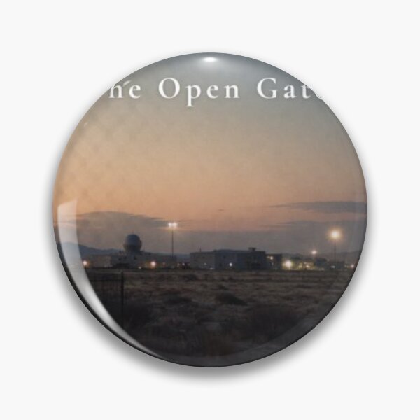 Item preview, Desert Military Facility at Dusk | Barbed Wire Fence Landscape | Cinematic Sci-Fi Wall Art Print designed and sold by Element Horizon Studio.